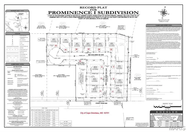1st image of Lot 12 Red Dog, Cape Girardeau, MO 63701 | MLS# MIS26053421