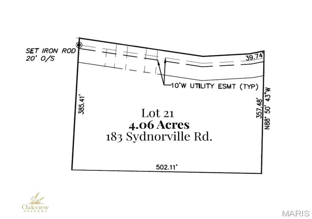 Photo 3 of Land for sale at 183 Sydnorville Rd - Lot 21, Troy, MO 63379 | MLS# MIS26053549 | Listing updated on 2026-08-20