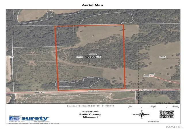 Photo 3 of Land for sale at 20 Ariel Ln, Monroe City, MO 63456 | MLS# MIS26054084 | Listing updated on 2026-09-23