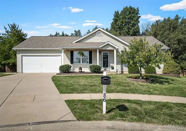 Photo 1 of Single family home for sale at 86 Sun Hvn Ct, Wentzville, MO 63385 | MLS# MIS26056608 | Listing updated on 2026-09-13