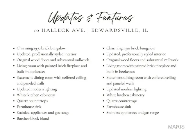 Photo 2 of Single family home for sale at 10 Halleck Ave, Edwardsville, IL 62025 | MLS# MIS26058101 | Listing updated on 2026-09-14