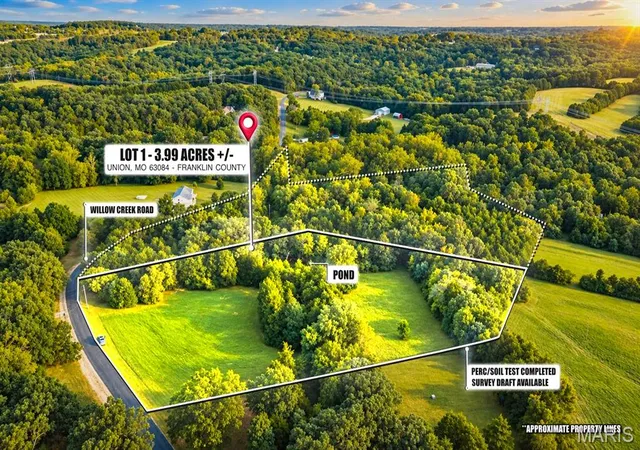 Photo 1 of Sale Pending at 000 Willow Crk Rd Lot 1, Union, MO 63084 | MLS# MIS26059205 | Listing updated on 2026-09-22