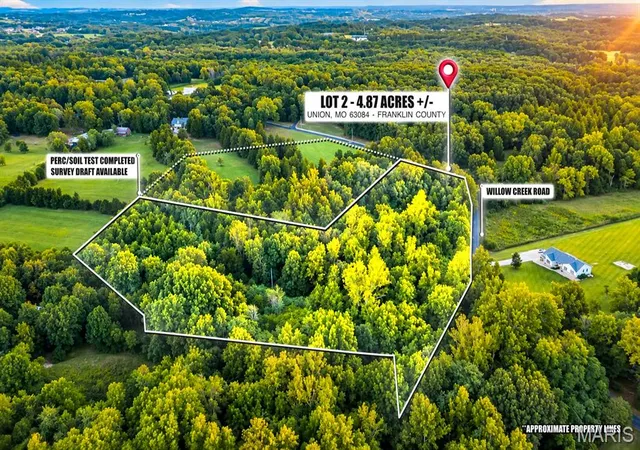 Photo 1 of Sale Pending at 000 Willow Crk Rd Lot 2, Union, MO 63084 | MLS# MIS26059342 | Listing updated on 2026-09-22