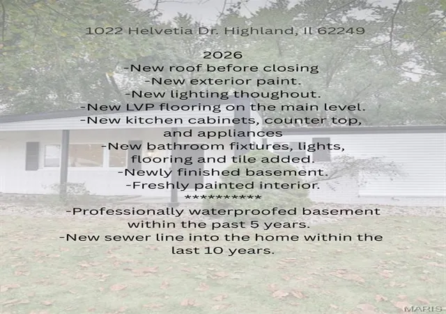 Photo 43 of Single family home for sale at 1022 Helvetia Dr, Highland, IL 62249 | MLS# MIS26059856 | Listing updated on 2026-10-27