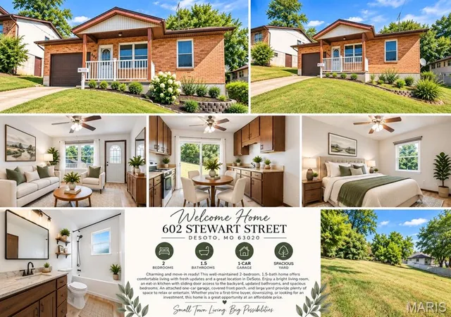 Photo 3 of Single family home for sale at 602 Stewart St, De Soto, MO 63020 | MLS# MIS26060623 | Listing updated on 2026-10-05
