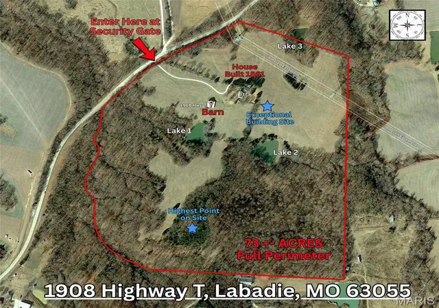 Photo 2 of Land for sale at 1908 Hwy T, Labadie, MO 63055 | MLS# MIS26060805 | Listing updated on 2026-09-22