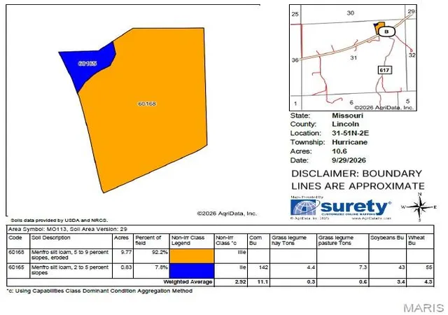 Photo 16 of Land for sale at 0 Hwy B (tract A 1060+/ Acres), Elsberry, MO 63343 | MLS# MIS26063570 | Listing updated on 2026-10-12