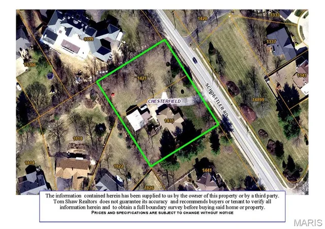 Photo 4 of Land for sale at 1421 & 1435 Schoettler Rd, Chesterfield, MO 63017 | MLS# MIS26064615 | Listing updated on 2026-10-17