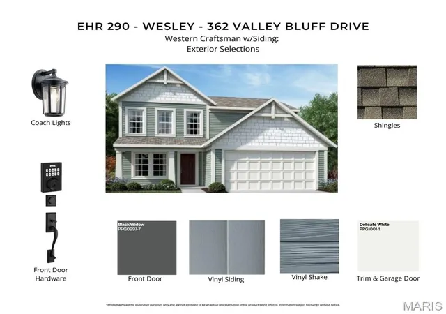 Photo 1 of Single family home for sale at 362 Valley Blf Dr, Wentzville, MO 63385 | MLS# MIS26066215 | Listing updated on 2026-10-15