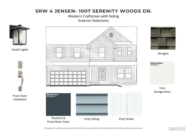 Photo 1 of Single family home for sale at 1007 Serenity Woods Dr, Wright City, MO 63390 | MLS# MIS26066574 | Listing updated on 2026-10-15
