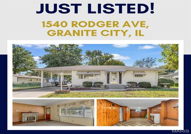 Single family home for sale at 1540 Rodger Ave, Granite City, IL 62040 | MLS# MIS26067814
