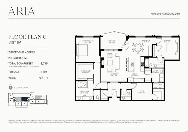 Photo 2 of Sale Pending at 132 E Monroe #C-307, St. Louis, MO 63122 | MLS# MIS24023902 | Listing updated on 2025-07-03