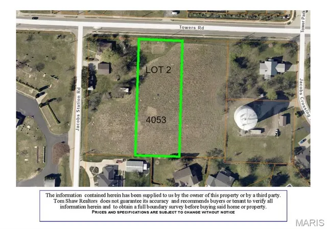 Photo 1 of Land at 4053 Towers Rd, Saint Charles, MO 63304 | MLS# MIS24057938 | | Sold on 2025-09-05