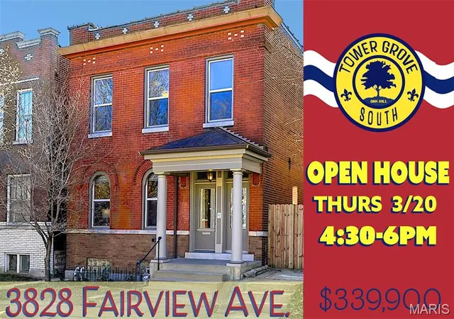 Single Family Residence at 3828 Fairview Ave, Saint Louis, MO 63116 | MLS# MIS25015642 | | Sold on 2025-04-24