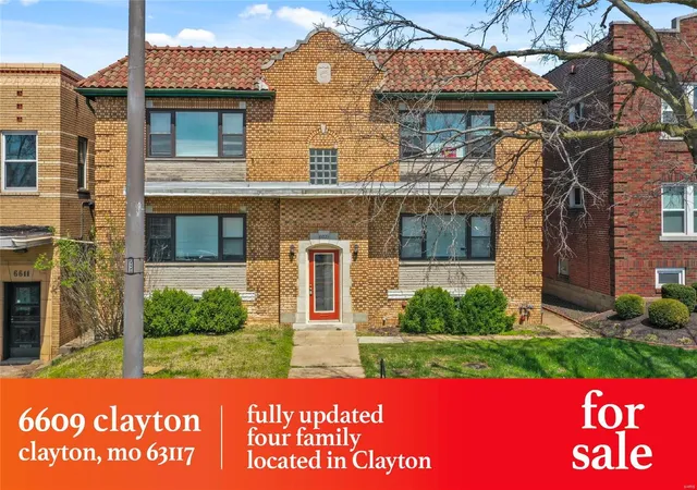 Photo 1 of Multi family home for sale at 6609 Clayton Rd, Saint Louis, MO 63117 | MLS# 24021167 | Listing updated on 2024-11-22