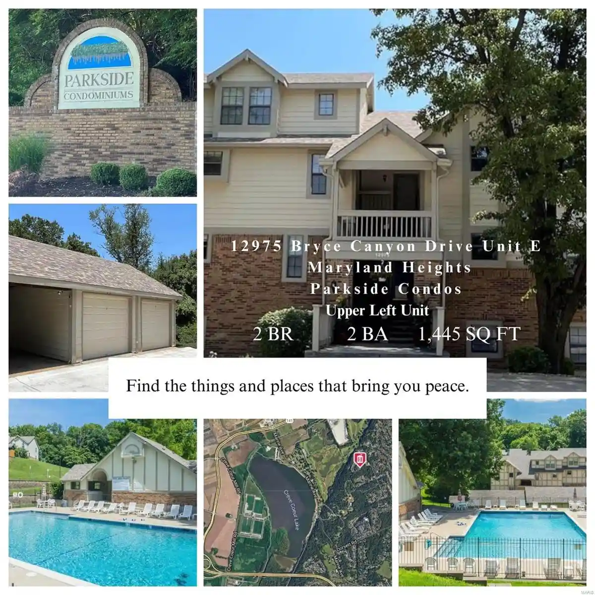Listing Photo 1 - Condo for sale in 12975 Bryce Cyn Dr located at 12975 Bryce Cyn Dr, Maryland Heights, MO 63043 - Unit 12975 Bryce Canyon Dr