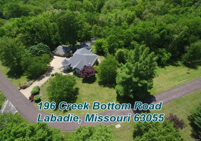 Photo 1 of Single family home for sale at 196 Creek Btm Rd, Labadie, MO 63055 | MLS# 25030871 | Listing updated on 2025-05-11