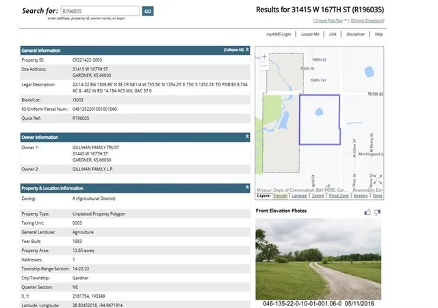 1st image of 31415 W 167 St, Gardner, KS 66030 | MLS# 2520672