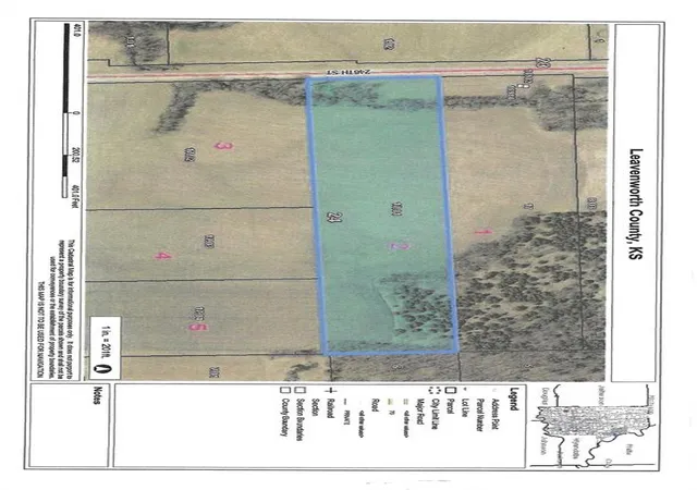 Photo 2 of Land for sale at 00000 Lot#2 246th St, Tonganoxie, KS 66086 | MLS# 2605423 | Listing updated on 2026-09-28