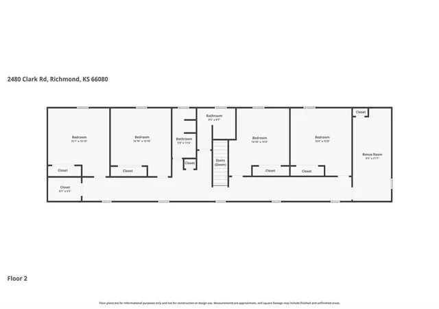 Homes for sale in Richmond, KS | 2480 Clark Rd, Richmond, KS 66080 | MLS# 2624906