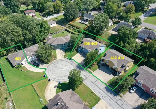 Photo 3 of Multi family home for sale at 403,406&408,412&414 Sw Joy Ct, Blue Springs, MO 64014 | MLS# 2641622 | Listing updated on 2026-10-06