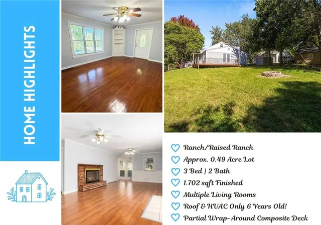 Single family home for sale at 705 NE Lindberg Dr, Kansas City, MO 64118 | MLS# 2646248