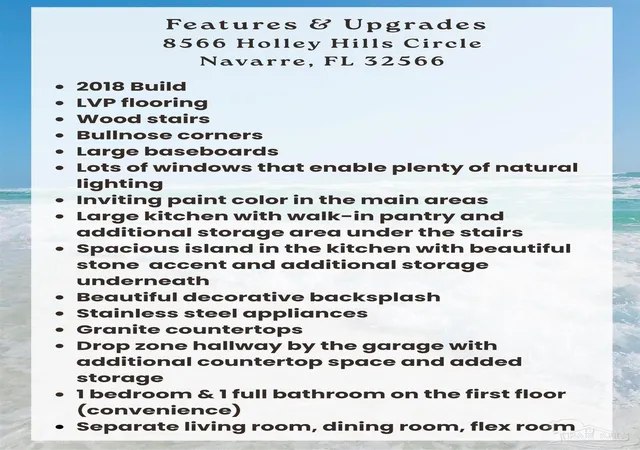 Photo 2 of Single family home for sale at 8566 Holley Hills Cir, Navarre, FL 32566 | MLS# 688274 | Listing updated on 2026-08-30