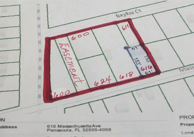Photo 1 of Land for sale at 616 Massachusetts Ave, Pensacola, FL 32505 | MLS# 656618 | Listing updated on 2026-05-16