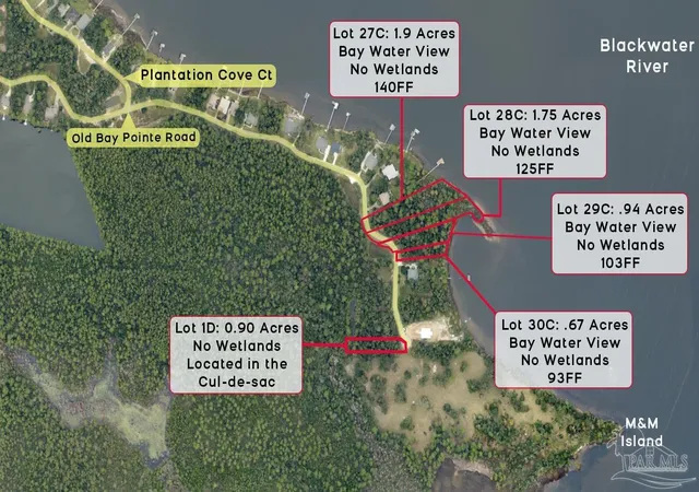 Photo 3 of Land for sale at 28C Old Bay Pointe Rd, Milton, FL 32583 | MLS# 603574 | Listing updated on 2026-02-04