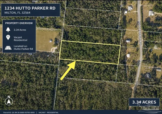 Photo 3 of Land for sale at 1234 Hutto Parker Rd, Holt, FL 32564 | MLS# 683908 | Listing updated on 2026-06-26
