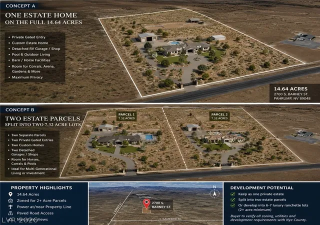 Photo 1 of Land for sale at 2700 S Barney St, Pahrump, NV 89048 | MLS# 2652676 | Listing updated on 2026-06-09