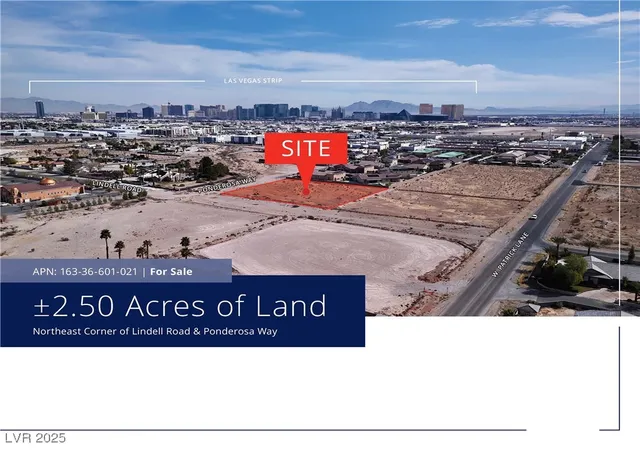 Photo 3 of Land for sale at S Lindell Rd, Las Vegas, NV 89118 | MLS# 2668320 | Listing updated on 2026-10-07