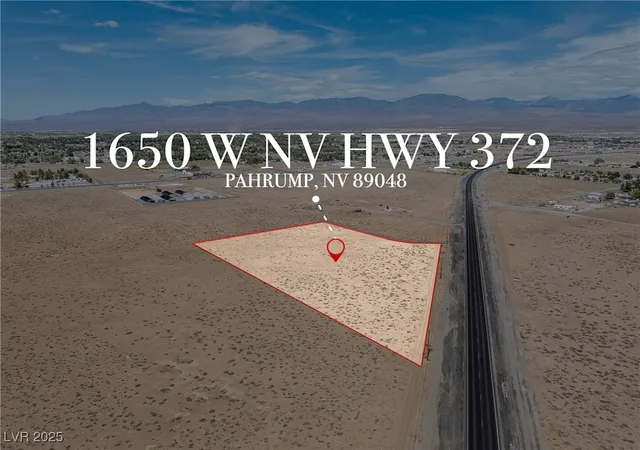 Photo 1 of Land for sale at 1650 W Nevada Hwy 372, Pahrump, NV 89048 | MLS# 2713351 | Listing updated on 2026-08-23