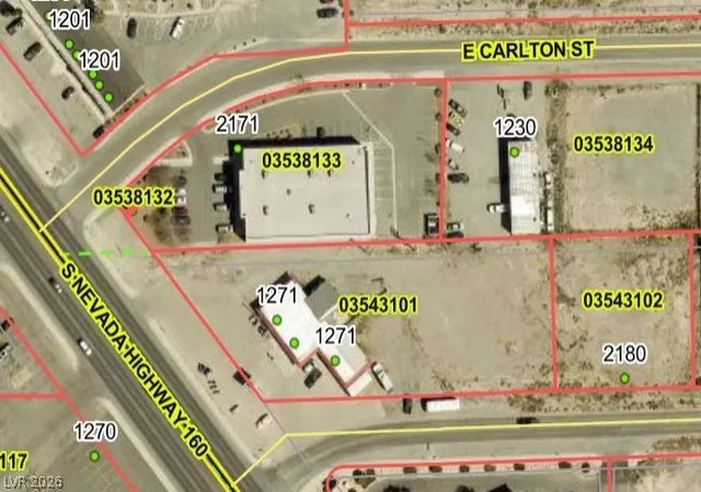 Photo 1 of Land for sale at 2180 Commercial Dr, Pahrump, NV 89048 | MLS# 2755110 | Listing updated on 2026-08-02