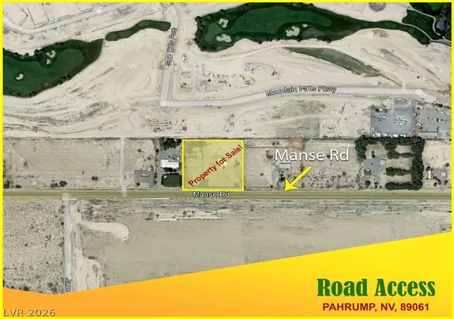 Photo 3 of Land for sale at 4650 Manse Rd, Pahrump, NV 89061 | MLS# 2756354 | Listing updated on 2026-02-15