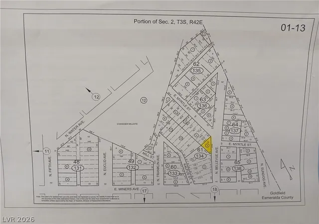Photo 1 of Land for sale at 611 N Bellevue Ave, Goldfield, NV 89013 | MLS# 2766890 | Listing updated on 2026-08-19
