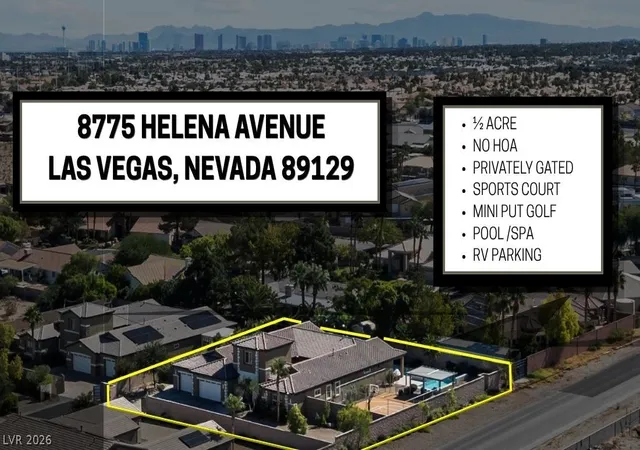 Photo 2 of Mansion for sale at 8775 Helena Ave, Las Vegas, NV 89129 | MLS# 2776246 | Listing updated on 2026-06-28