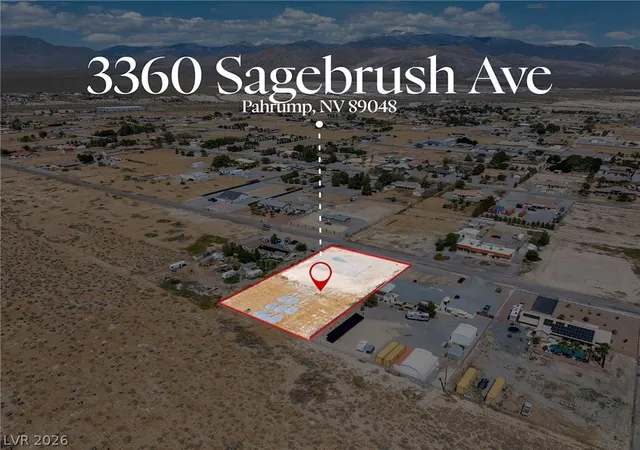 Photo 1 of Land for sale at 3360 Sagebrush Ave, Pahrump, NV 89048 | MLS# 2776523 | Listing updated on 2026-05-08