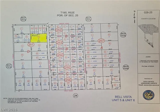 Photo 2 of Land for sale at 3900 N Murphy St, Pahrump, NV 89060 | MLS# 2782267 | Listing updated on 2026-09-01