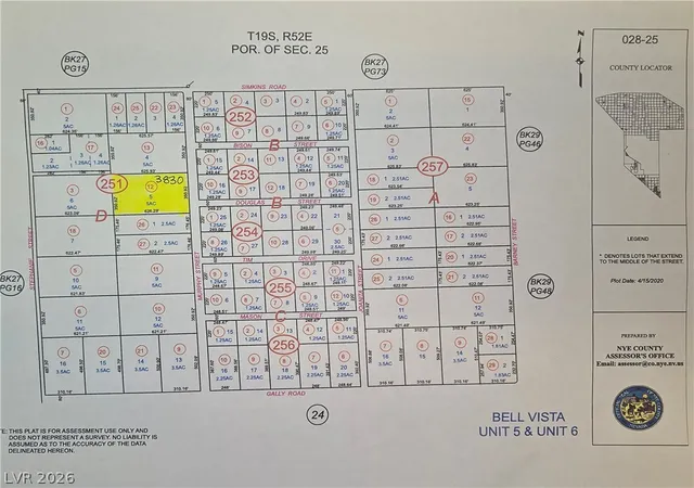 Photo 2 of Land for sale at 3830 N Murphy St, Pahrump, NV 89060 | MLS# 2782285 | Listing updated on 2026-09-01