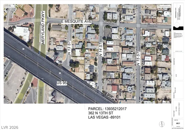 Photo 3 of Land for sale at 362 N 13th Street, Las Vegas, NV 89101 | MLS# 2790647 | Listing updated on 2026-06-11