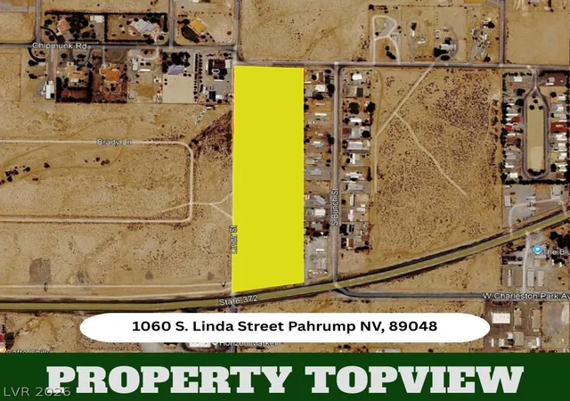 Photo 2 of Land for sale at 0000 S Linda St, Pahrump, NV 89048 | MLS# 2793340 | Listing updated on 2026-07-29