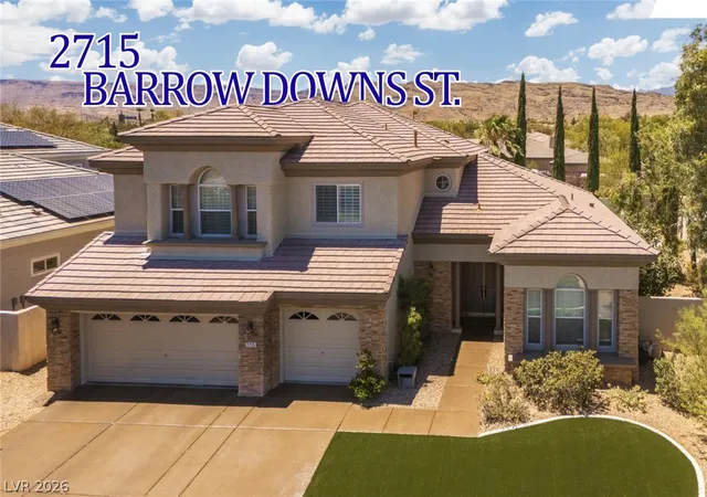 Photo 1 of Single family home for sale at 2715 Barrow Downs St, Las Vegas, NV 89135 | MLS# 2795820 | Listing updated on 2026-08-26