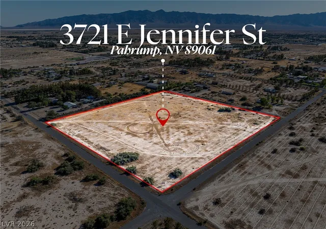 Land for sale at 3721 E Jennifer St, Pahrump, NV 89061 | MLS# 2797067