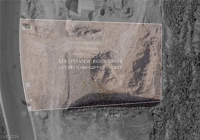 Photo 1 of Land for sale at 539 Cityview Ridge Dr, Henderson, NV 89012 | MLS# 2799768 | Listing updated on 2026-07-26