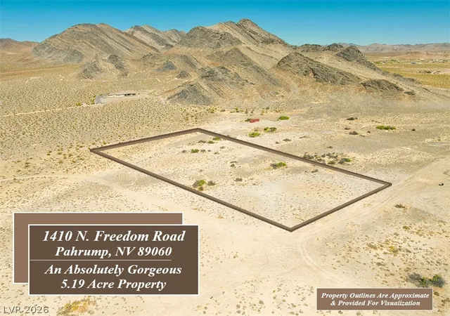 Photo 1 of Land for sale at 1410 N Freedom Rd, Pahrump, NV 89060 | MLS# 2803874 | Listing updated on 2026-10-07