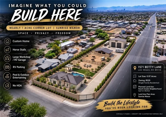 Photo 1 of Land for sale at 1571 Betty Ln, Las Vegas, NV 89110 | MLS# 2807038 | Listing updated on 2026-08-07