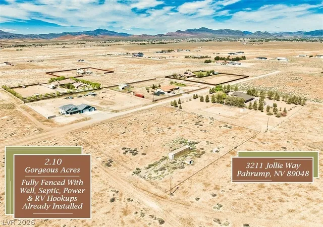 Photo 1 of Land for sale at 3211 Jollie Way, Pahrump, NV 89048 | MLS# 2807070 | Listing updated on 2026-08-08