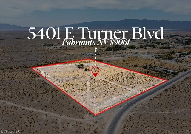 Photo 1 of Land for sale at 5401 E Turner Blvd, Pahrump, NV 89061 | MLS# 2808081 | Listing updated on 2026-08-18