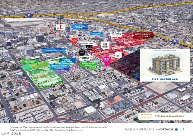 Photo 3 of Land for sale at 915 E Carson Ave, Las Vegas, NV 89101 | MLS# 2808709 | Listing updated on 2026-08-15